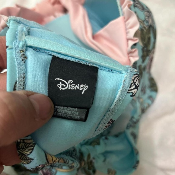 Disney Bikini Top – Teal & Pink Ruffle Swim Top – Women's Size Small - Picture 5 of 6